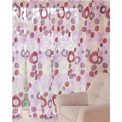 Тюль «Этель. Калейдоскоп», лиловый, 140×250 см, без утяжелителя