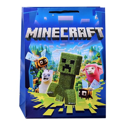 Пакет подарочный глянцевый XL"Пиксели"