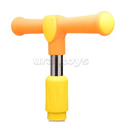 Самокат 3-х. кол., колеса световые PU, желтый, в коробке