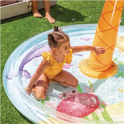 Бассейн детский надувной с фонтанчиками "Пальма" (173х104 см, 166 л)  INTEX 56433NP