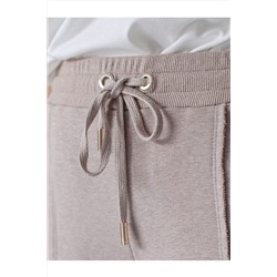 Брюки прямые из премиального футера двухнитки с эластаном VILATTE, 1228030