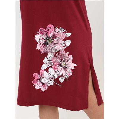 Антуриум - туника бордовый