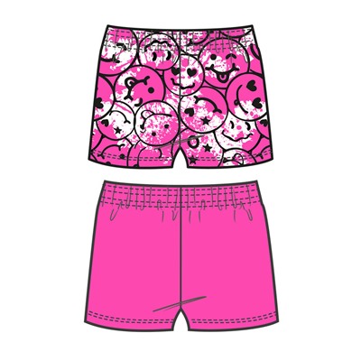 Шорты трикотажные для девочек, 2 шт в комплекте