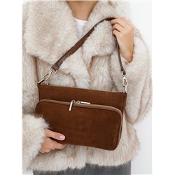 Сумка женская кожаная 8200PEF cocoa Polina&Eiterou в Новосибирске