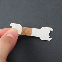 Пластина против храпа, набор - 10 шт., 5.5×1.6 см, на клеевой основе, бежевая