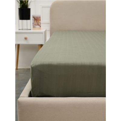 Простыня Микрофибра Страйп - Хаки