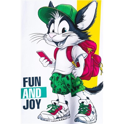 Комплект трикотажный для мальчиков: фуфайка (футболка), брюки PLAYTODAY, 1239596