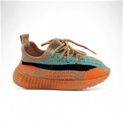 Кроссовки текстильные Y1206a оранжевые