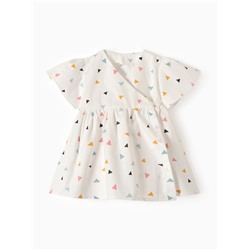 Платье для девочки на запах «Крошка Я», рост 68-74 см, белое