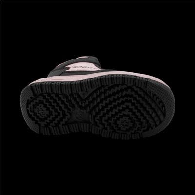 Кроссовки зимние на меху В7186-33 черно розовые