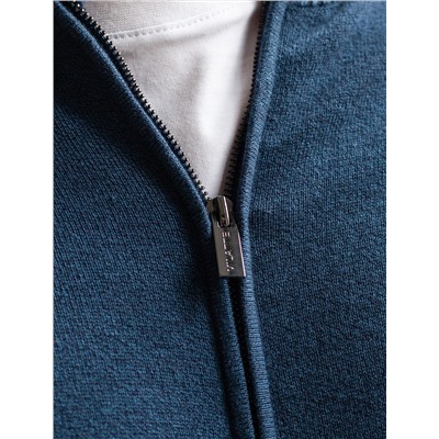 Кардиган на молнии из хлопка с нейлоном