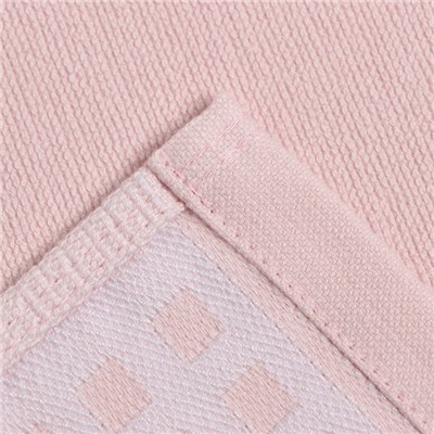 Полотенце махровое LoveLife «Square» 50×90 см, цвет бледно-розовый, 100% хл, 380 г/м²