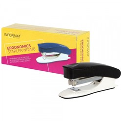 Степлер 24/6 на 30 листов ERGONOMICS черный SEG-30K inФОРМАТ