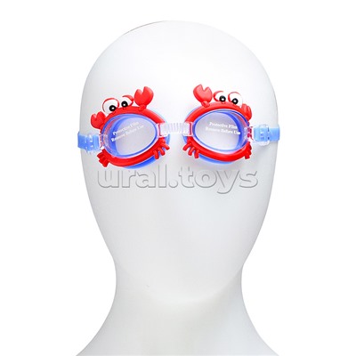 Очки для плавания цветные, в ассортименте, в пакете