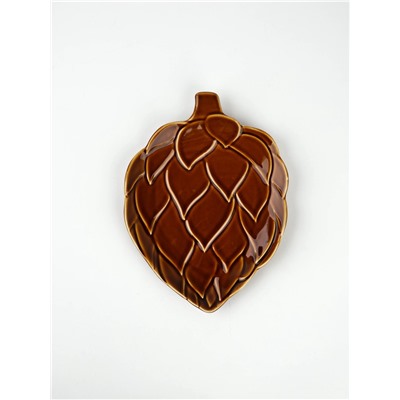 Тарелка плоская новогодняя «Зимний лес», 20×17 см