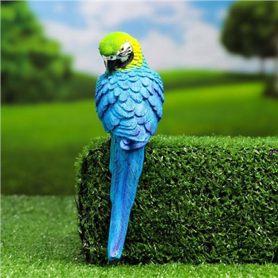 Подвесной декор из полистоуна «Синий ара», 9×6×20 см