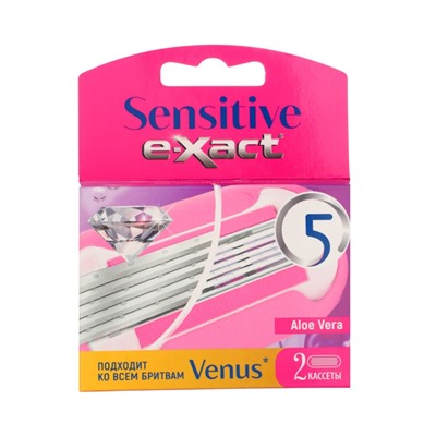 Кассеты женские E-Xact 5 лезвий, 2 шт.