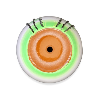 Горшок для цветов «Азия», 2.5 л, d=19 см, h=17 см, с поддоном, керамика, белый