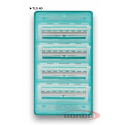 Кассеты для бритвы для ЖЕНЩИН DORCO SHAI (4 шт.), TLS-40