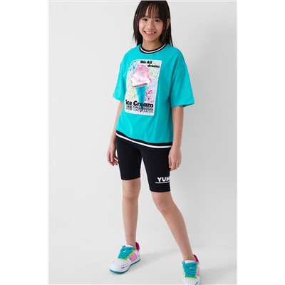 Брюки трикотажные для девочек (легинсы укороченные), 2 пары в комплекте PLAYTODAY, 1240218