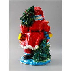 УЦЕНКА Фигура "Дед мороз" 52х32х26,5 см, красный