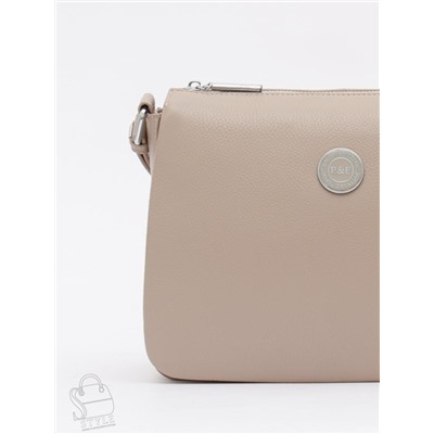 Сумка женская кожаная 0529C apricot Polina&Eiterou в Новосибирске