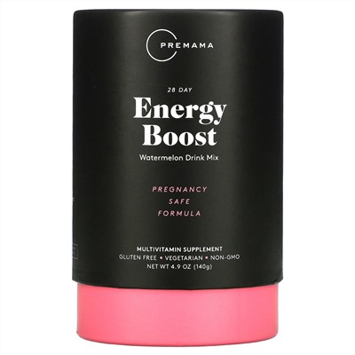 Premama, 28 Day Energy Boost, Watermelon Drink Mix, 28 Packets, 5 g Each