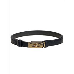 Ремень женский из искусственной кожи , цвет  черный