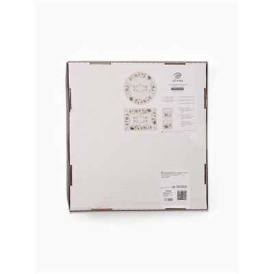 УЦЕНКА Набор столовый "Новогоднее чудо" скат.150х220см +/-3см с ВГМО, салф.40х40см-12 шт, 100%хл 105