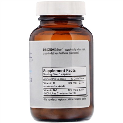 Metabolic Maintenance, Витамин D-3, 5,000 МЕ, 90 капсул