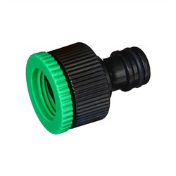 Штуцер, внутренняя резьба, 1/2" (12 мм) – 3/4" (19 мм), быстросъёмное соединение, пластик