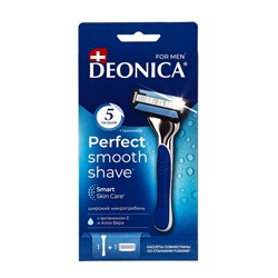 Бритвенный станок со сменной кассетой DEONICA 5 FOR MEN, 5 лезвий