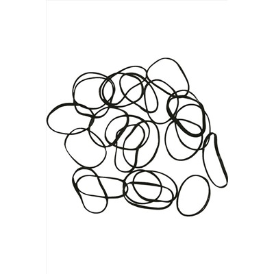 Dewal Резинки для волос силиконовые mini RES036, черный, 100 шт. KRISTALLER, 1107138