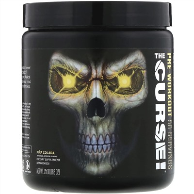 JNX Sports, The Curse, предтренировочная добавка, пина колада, 250 г