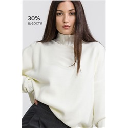 Женский джемпер оверсайз с воротником-стойкой Happyfox