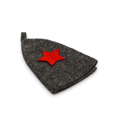 Шапка для бани и сауны «Звезда», полиэфир 70%, шерсть 30%