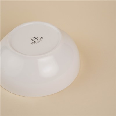 Салатники SL Home «Гатто», 1.1 л, d=18.5 см, набор 2 шт., фарфор, белые
