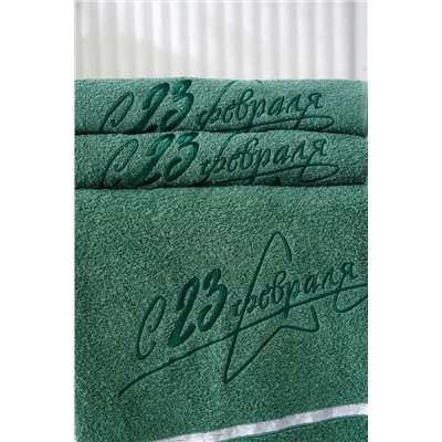 14418/13 "23 февраля"полотенце махровое плотность 350гр