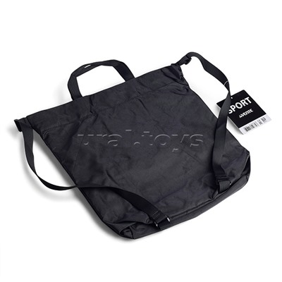 Сумка-рюкзак "Sport" 39x32x19 см, вес 250 г, плотный износостойкий полиэстер с водоотталкивающей пропиткой и объемная печать, на утяжке, с ручками и плечевыми лямками, с передним карманом на молнии, внутренний карман на липучке