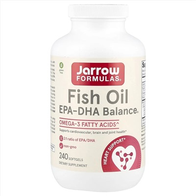 Jarrow Formulas, EPA-DHA Balance, 240 мягких таблеток