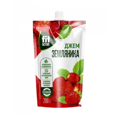 Джем Земляника FitActive 200 гр.