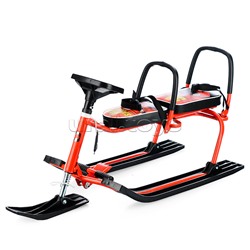 Игрушка Снегокат детский 503 "TWINS BABY" для двоих с двумя складными спинками (Скорость 59)