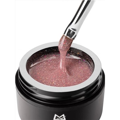 MANITA Гель моделирующий для ногтей с хлопьями юки / Builder Gel Flash №01, 15 мл 28218