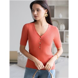 Джемпер тонкой вязки из вискозы с нейлоном