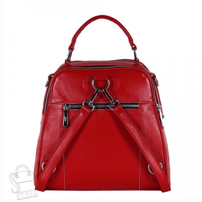 Рюкзак женский кожаный 99451 red Velina Fabbiano-Safenta/30