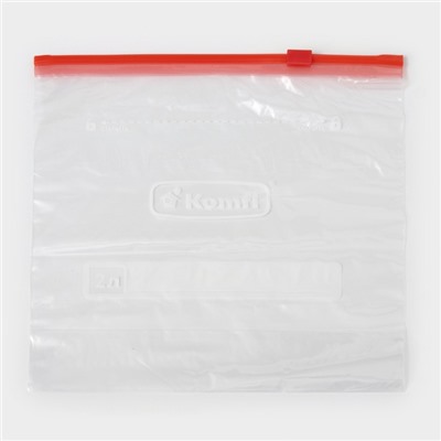 УЦЕНКА Пакеты с safe, защелкой 2 л, подходит для жидкостей, в наборе 10 шт.