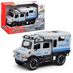 Машина "Полицейский броневик" (свет, звук) в коробке