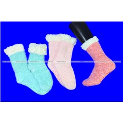 3 ПАРЫ - Носки женские с "тормозами" внутри с мехом