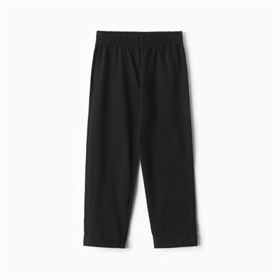 Брюки для девочки MINAKU, рост 122 см, чёрные