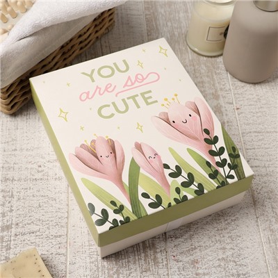 Салфетки махровые «Этель. Цветы», 5 шт., 30×30 см, хлопок 100%, зелёные/розовые